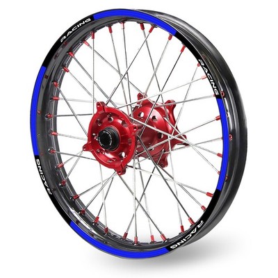 Blue Dirtproof 21''F&18''R Rim Wheel Sticker L01B For Yamaha TT-R 230 2011-2021
