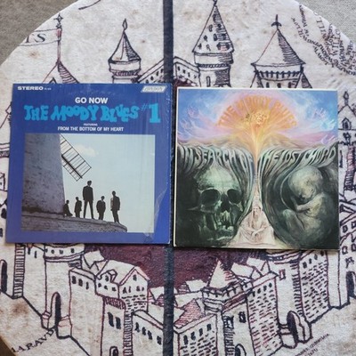 The Moody Blues 2 Vinyl Lot LP 'In Search of the Lost Chord & ''Go Now'' 