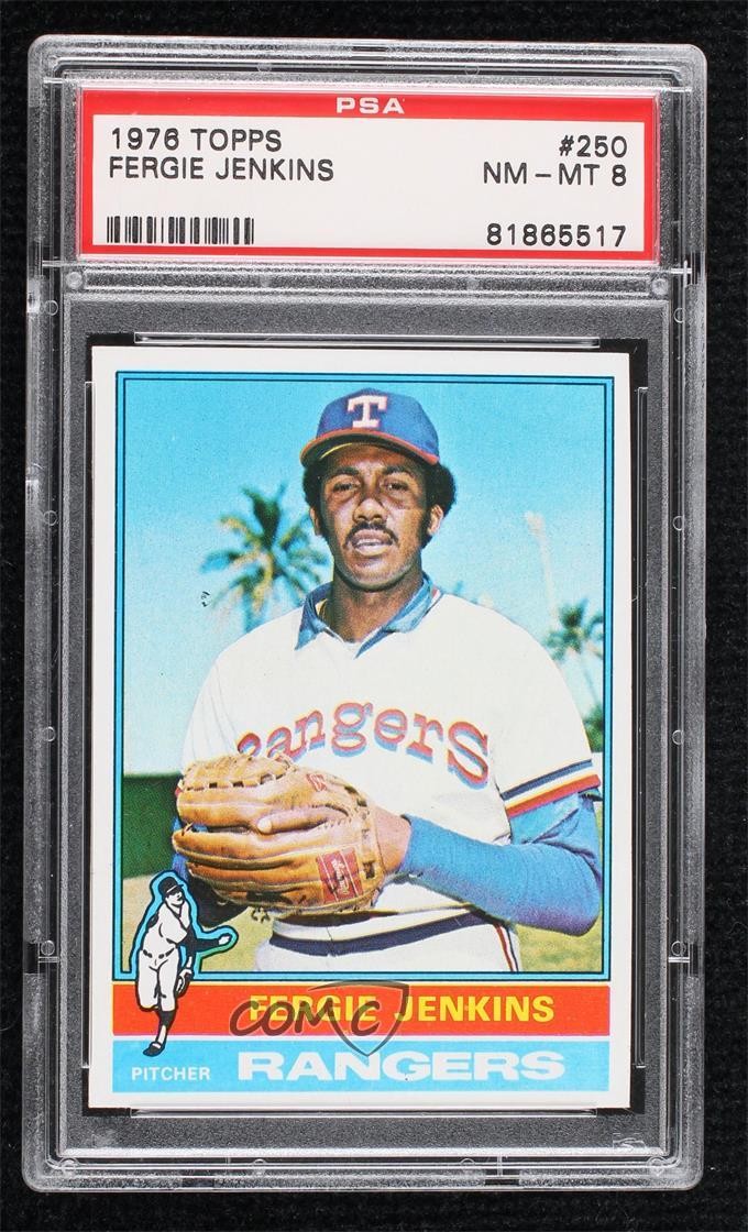 1976 Topps Fergie Jenkins #250 PSA 8 HOF 0d3