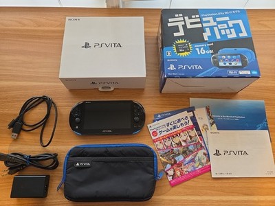 Sony PS Vita PCH-2000 Blue Black Slim Console  Value Pack