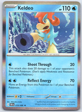 Pokemon TCG Keldeo ME04: Chaos Rising Holo NM Rare 019/086