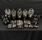163 Pc Higher End Vintage Estate Costume Jewelry Lot Rhinestones & More Lot 841