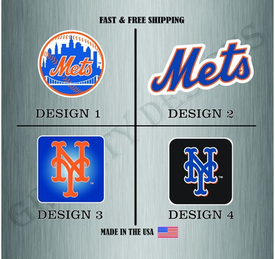 #ad #ad NEW YORK METS BASEBALL MLB LOGO VINYL STICKER DECAL CAR TRUCK WATER RESIST $4.14