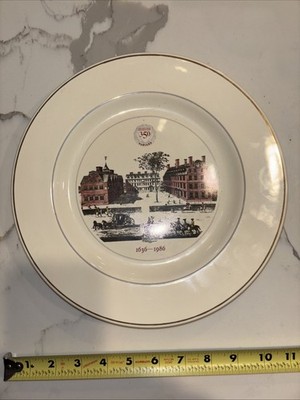Harvard University Anniversary Plate Burgis-Price view Pfaltzgraff