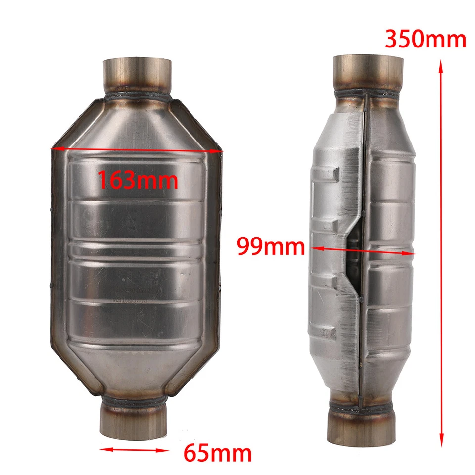 Universal Catalytic Converter 2.5" 2 1/2" Pipe for nissan Dodge Foto 2 de 4