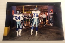 Dallas Cowboys Leon Lett -Omar Stoutmire Tunnel Game Photo 4x6 Middle 1998