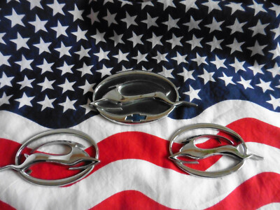 3 US CHEVROLET CHEVY IMPALA EMBLEM BADGE SET AUTO CAR PKW DEKO LPGO MODEL OF USA