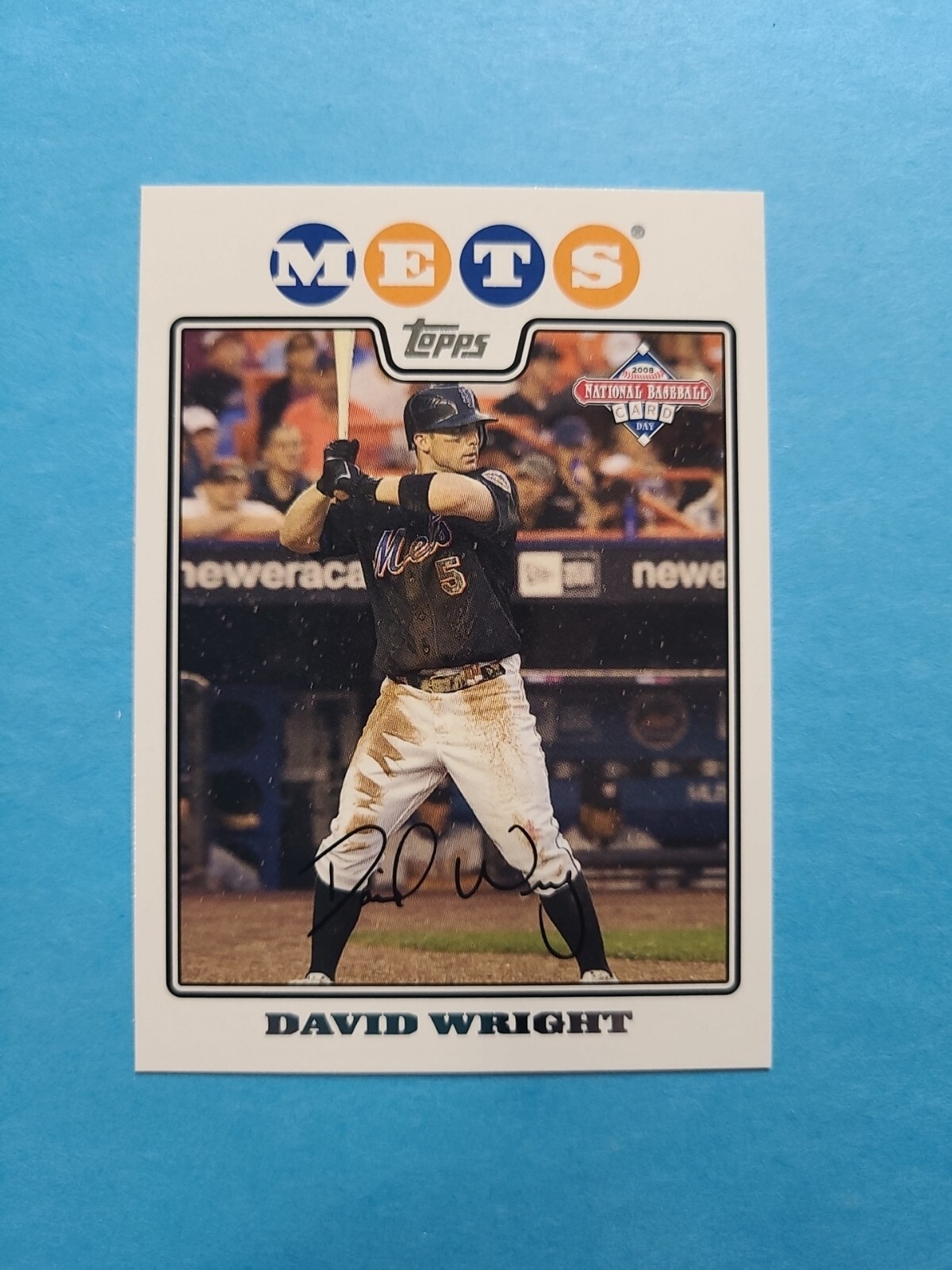 DAVID WRIGHT 2008 TOPPS NATIONAL BASEBALL CARD DAY # 2 G2832