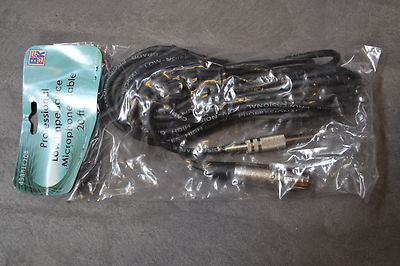 Buchse XLR auf 0.6cm Stecker 6.1m Mikrofonkabel Schwarz Einzel Brandneu