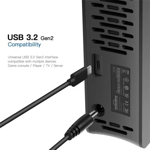 Desktop External Hard Drive 10TB USB3.2Gen2 Type-C 3.5" - Image 2 of 4