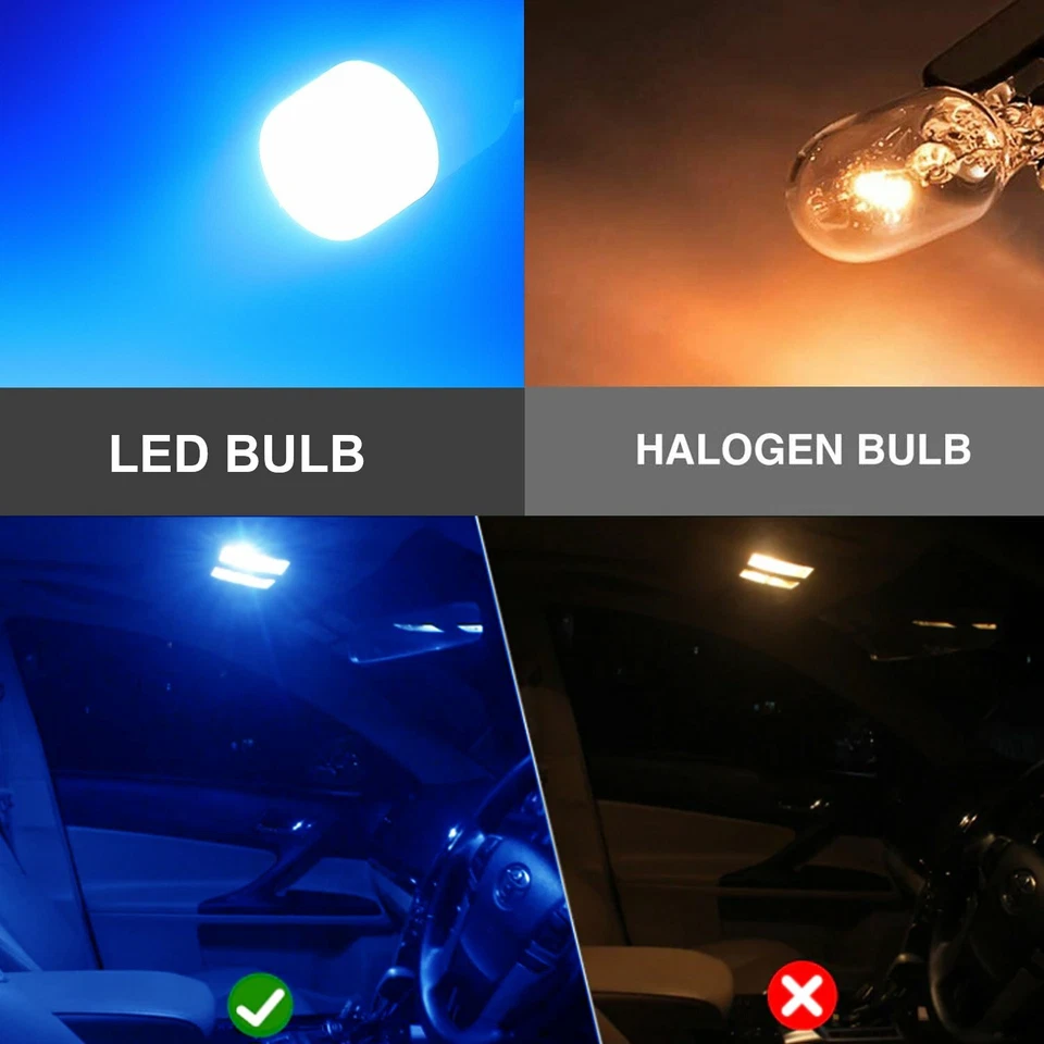 JDM ASTAR 2x Ultra Azul Coche LED Interior Matrícula Domo Mapa Baúl Bombilla Foto 3 de 4