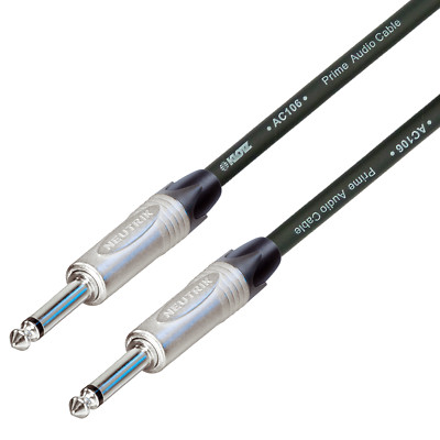 Klotz AC106 1/4'' Klinke Gitarrenkabel gerade auf gerades Neutrik-Kabel