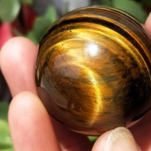 3pcs Natural Healing Stone Rare Tiger Eye Crystal Ball Gemstone Sphere - Picture 8 of 8