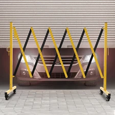 Expandable Mobile Barrier Gate Portable Adjustable Safety Barrier With Casters