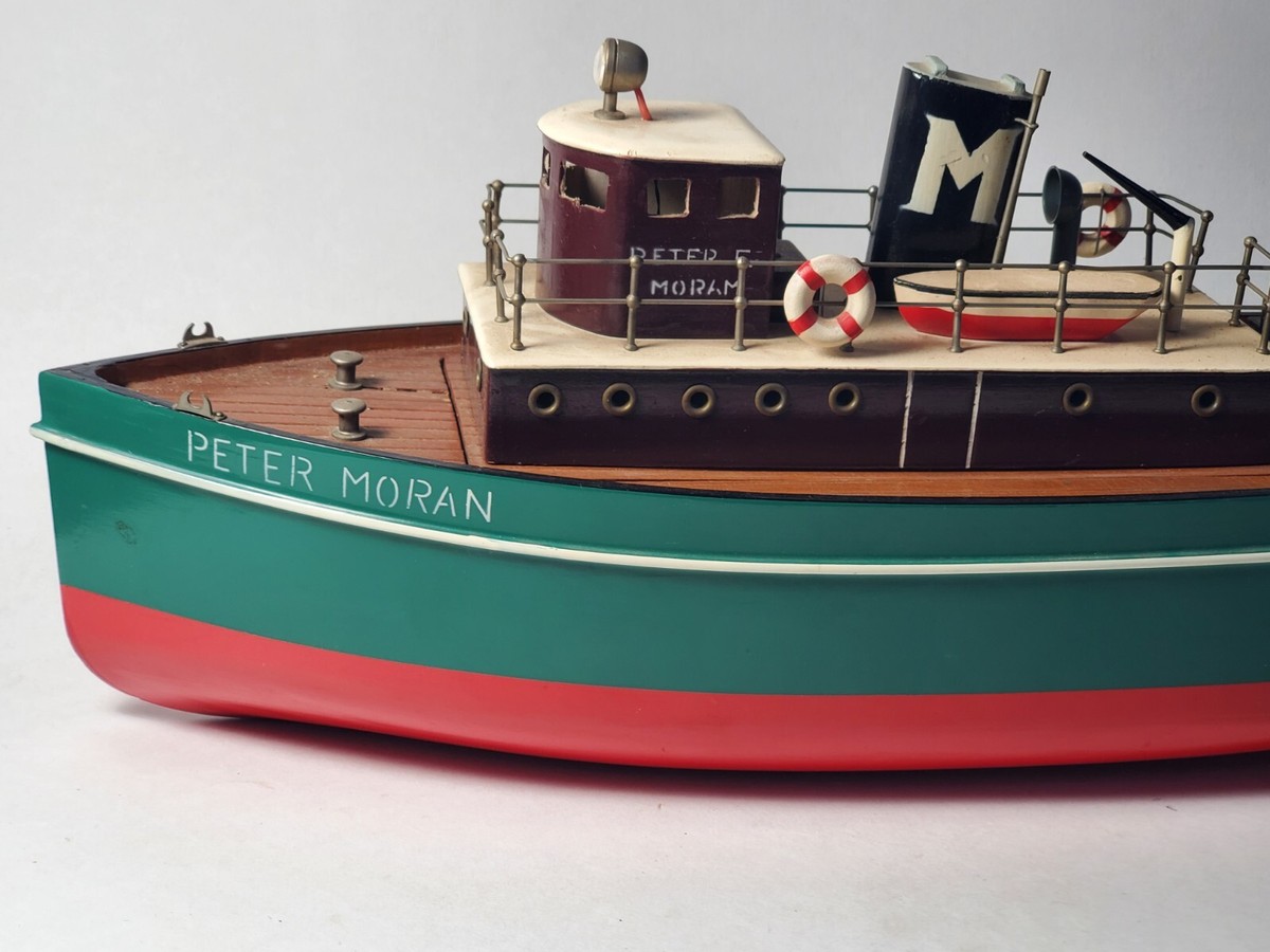 Vtg 1950's Moen Realistic The Peter Moran New York Tug Boat