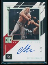 Elton Prince 2022 Panini Impeccable WWE Superstar Auto Holo Silver RC /25