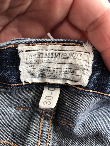 Current Elliott The Boyfriend Jeans Super Loved cropped crop Size 30 34x26 - Picture 5 of 6
