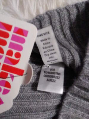 NORDSTROM Beanie 100% Cashmere NWT Gray 55% Recycled  display picture 1