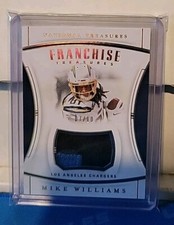 2019 National Treasures Mike Williams Franchise Treasures Game Worn Prime /10 