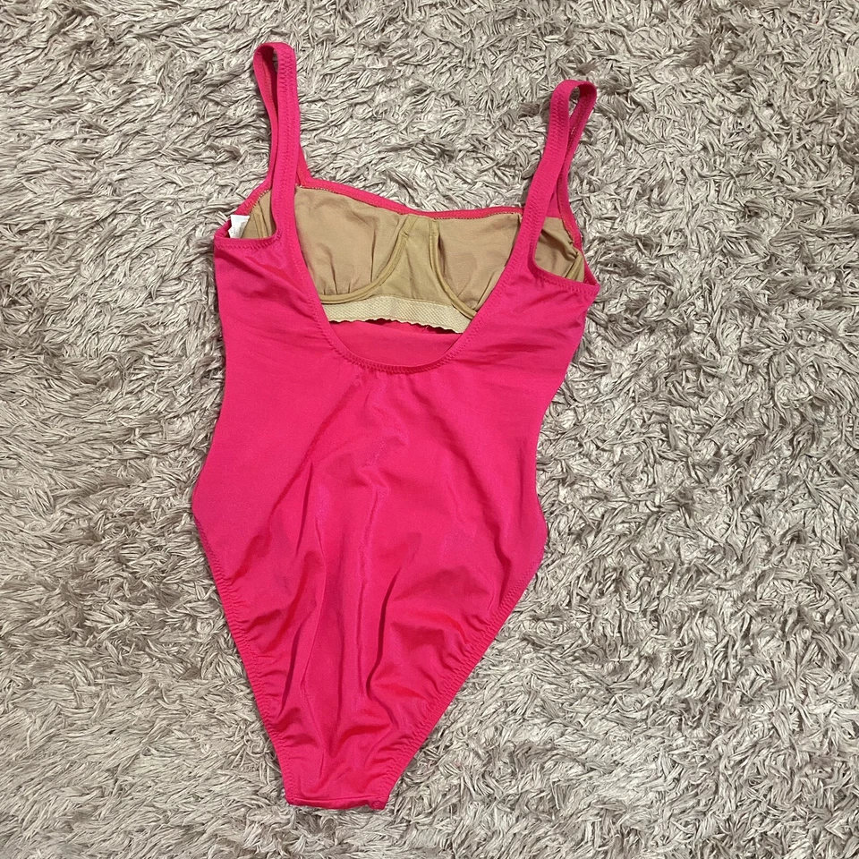 Traje de baño de una pieza rosa Jag Barbie vintage para mujer talla pequeña Foto 2 de 4