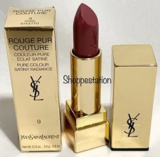 Yves Saint Laurent Rouge Pur Couture Lipstick Shade 9 ROSE STILETTO .13oz/ 3.8g