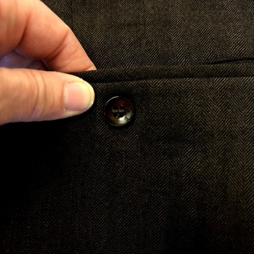 Vtg 50's Hart Schaffner Marx SILVER TRUMPETER ROCKABILLY Brown HERRINGBONE Suit - Picture 5 of 17