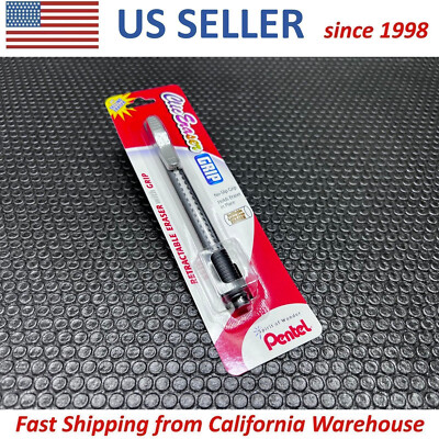 PENTEL 1x Clic Eraser GRIP ZE22 Lead Pencil Retractable Refill Eraser Latex Free