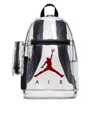 JORDAN Jumpman Clear School BACKPACK W/PENCIL CASE Adjustable Shoulder Straps