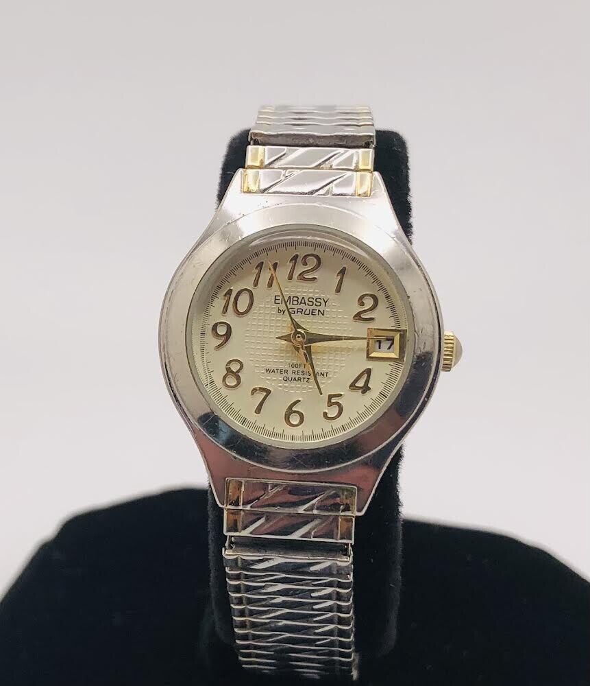 Vintage Embassy by Gruen Ladies Quartz Watch - Water Vintage Embassy by Gruen Ladies Quartz Watch - Water