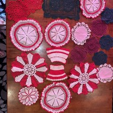 Lot of 20 Crochet Doilies