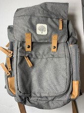 Parker Baby Diaper Backpack Large Insulated Pockets Gray