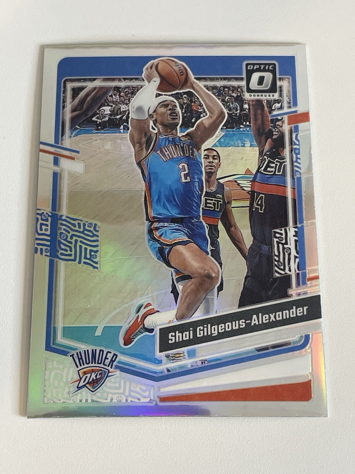 Shai Gilgeous-Alexander 2023-24 Donruss Optic Silver HOLO Oklahoma City Thunder