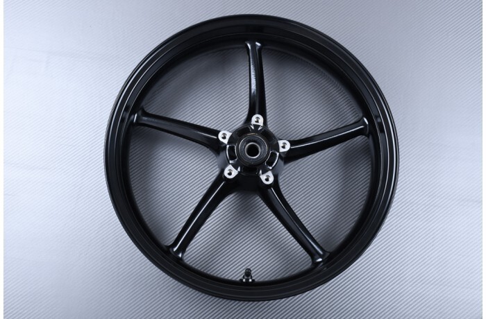 Jante avant noire pour Triumph Street Triple 675 de 2011 à 2012 en aluminium