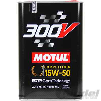 MOTUL 300V COMPETITION ESTER Core 15W-50 SYNTHETISCH RACING MOTORÖL 5-Liter