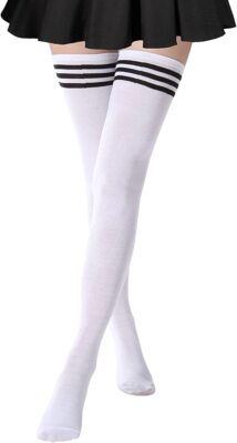 Girls Ladies Women Thigh High Over the Knee Socks Extra Long Cotton Stockings US