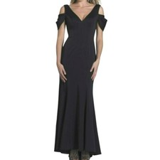 Dave and Johnny Classic Black Gown Size 0 NWT