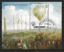 Ballons et Dirigeables St Thomas et Prince 1983 (5) bloc oblitéré used