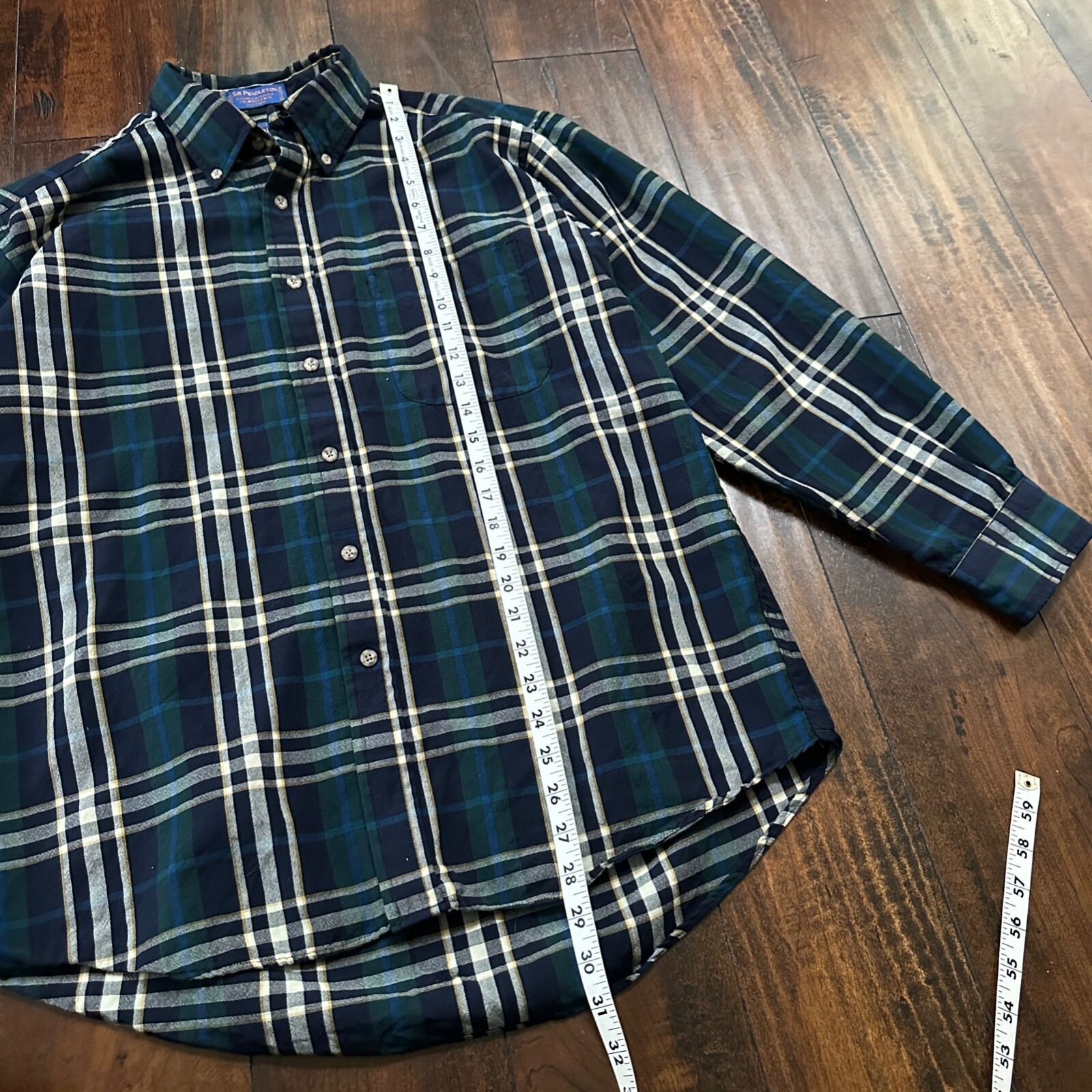 Pendleton Fireside Shirt Sir Pendleton Plaid Wool… - image 4