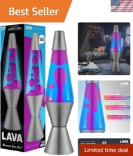 The  14.5” Cosmic Wave Lamp - Mesmerizing Purple & Blue Motion Light