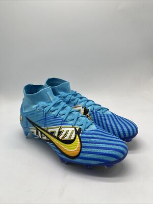 Nike Zoom Superfly 9 Elite KM FG Baltic Blue/White DO9342-400 Men's Size 8