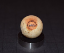 Antique Victorina Era 1800's Earthtone Dyed Hard Clay Toy Marble Size .859"
