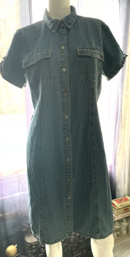 Ladies Vintage Faded Glory  Authentic Size 14 ladies Denim Dress Y2K