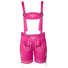 Damen Trachten Lederhose Trachtenhose Lola 2025 pink  MS-Trachten
