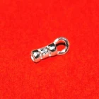 WHOLESALE LOTS 1.3mm Hole CRIMP END CAPS Sterling Silver 925 for Chains, Cords