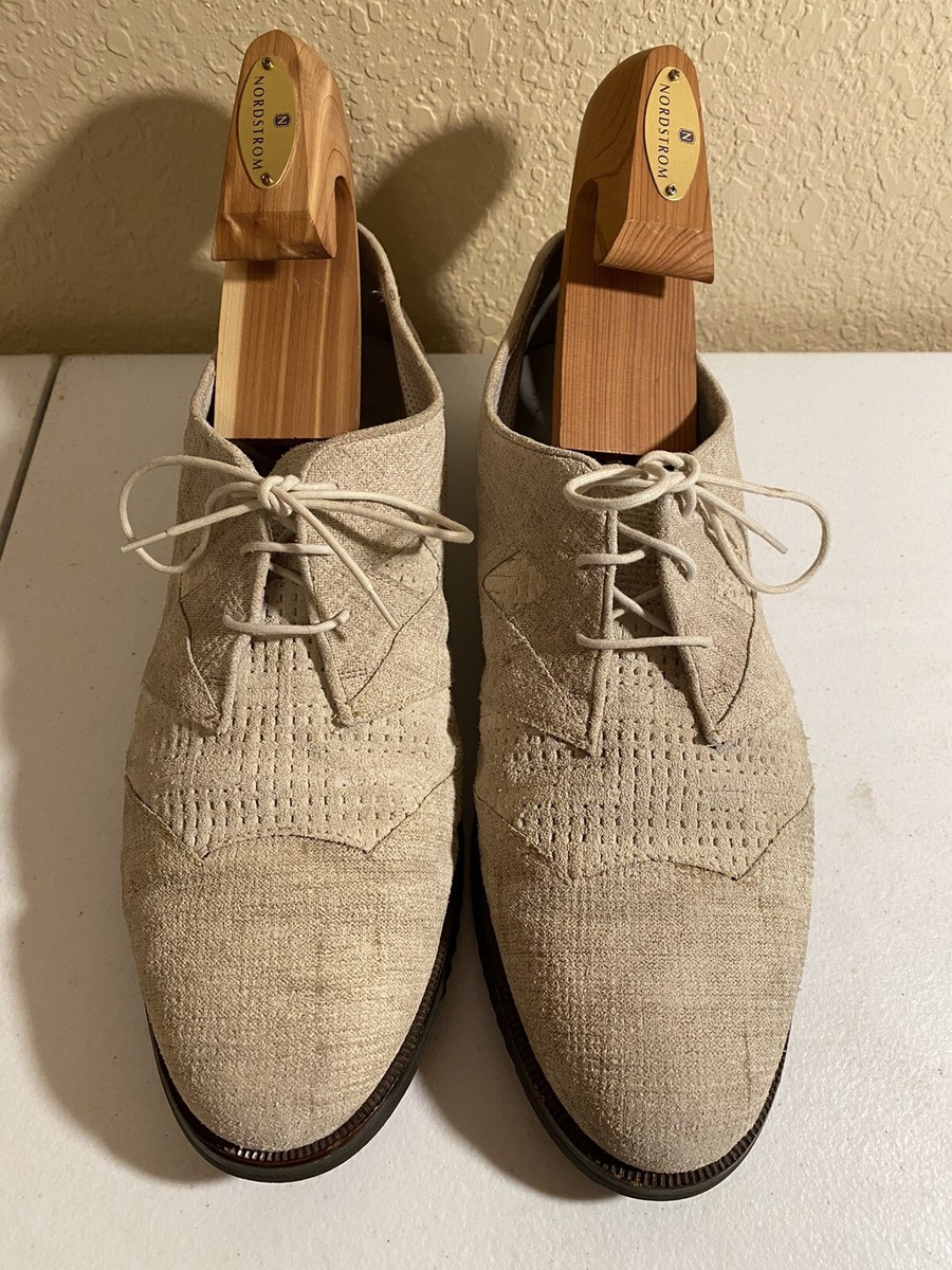 ROMANO MARTEGANI SHOES MENS SIZE 11 TAN SUEDE LACE UP DRESS  display picture 3