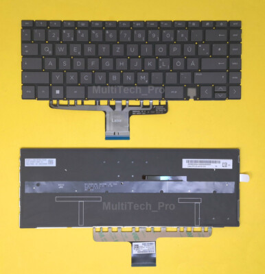 DE Tastatur HP Spectre X360 14-ea0080ng 14-ea0081ng 14-ea0355ng mit Beleuchtung