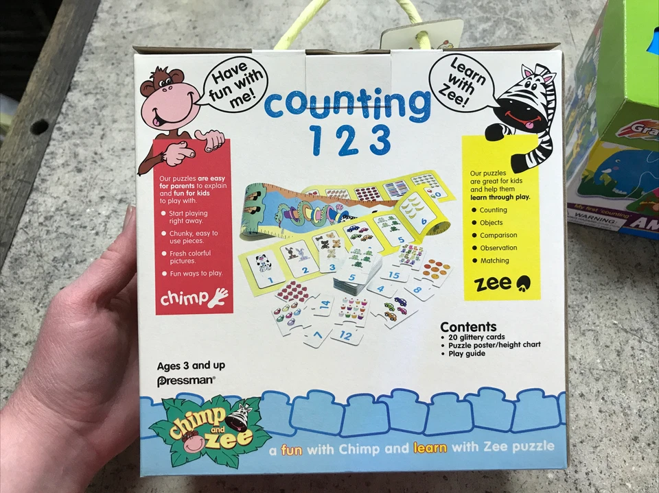 Lot of 2 My First Counting Puzzles - Brand New - Glittery Counting Fun - Animals - Image 4 of 4