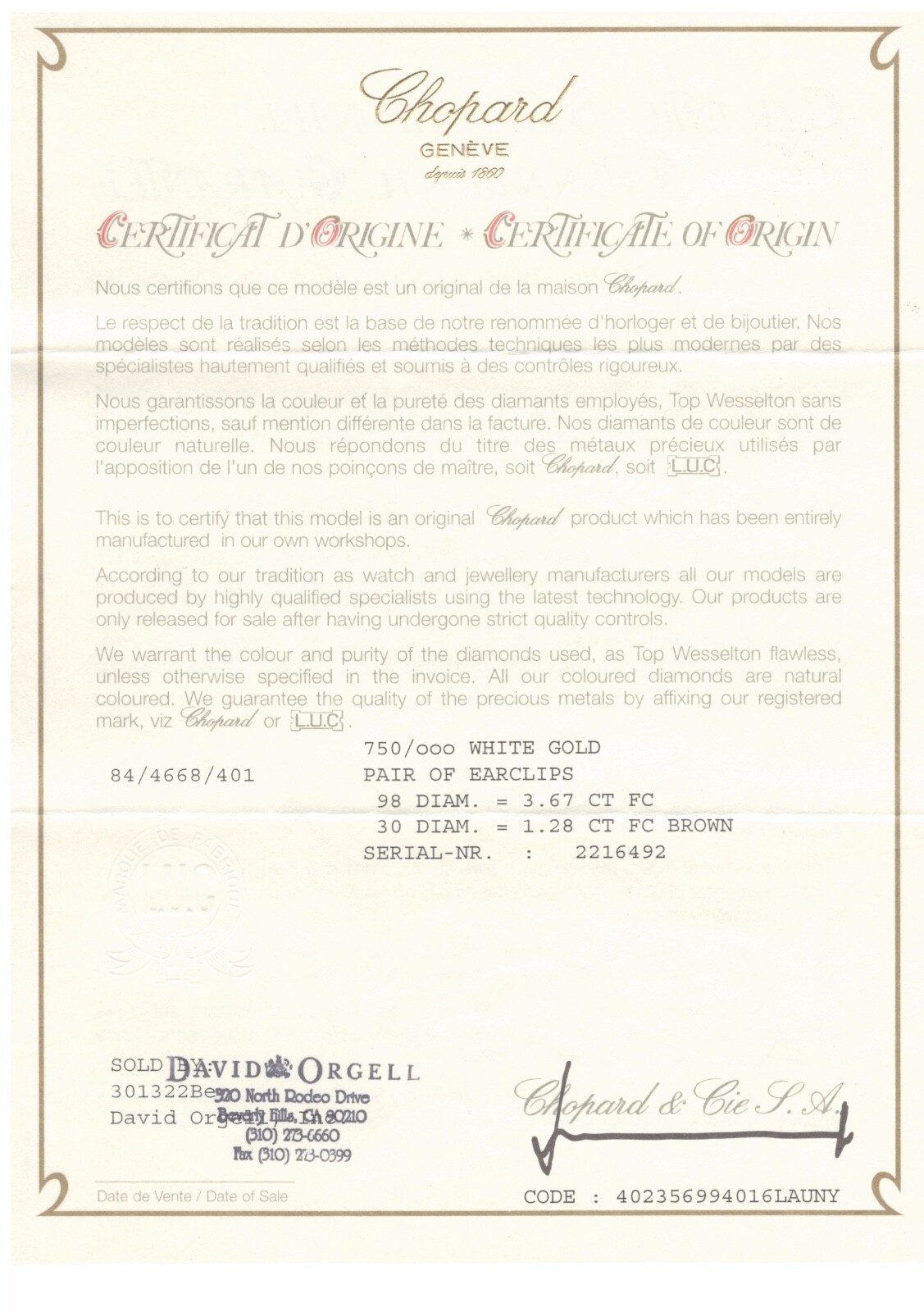 Original Authentic Chopard Earrings and Pendant S… - image 12