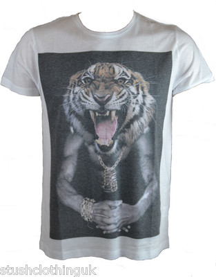 Sons of Heroes DAMAGED GOODS Herren 5 FIDDY T-Shirt weiß (SHDGTS003)