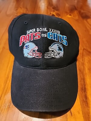 New England Patriots Vintage Hat Super Bowl 38 Tom Brady NFL Champions Rare